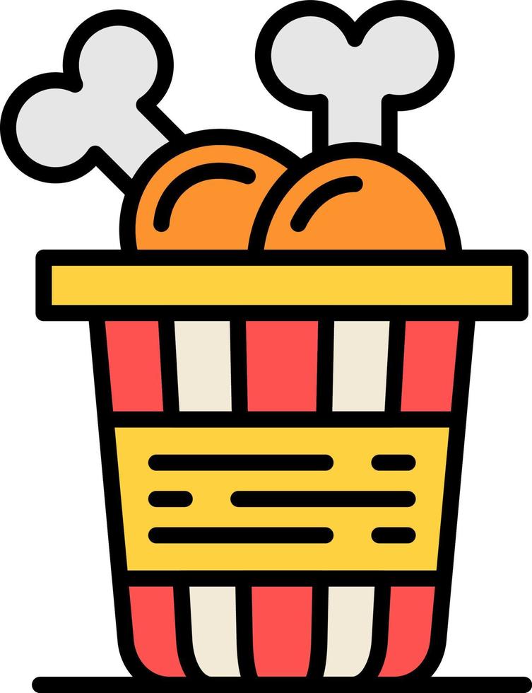 Fried Chicken Creative Icon Design vector