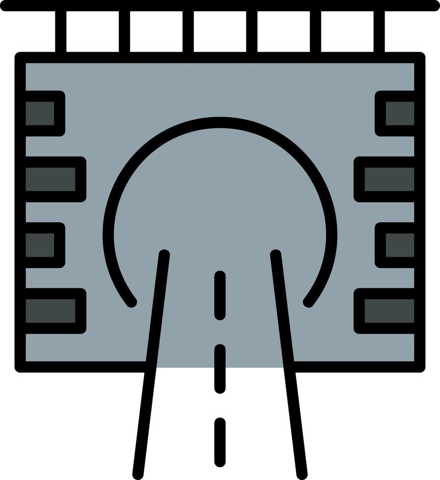 diseño de icono creativo de túnel vector