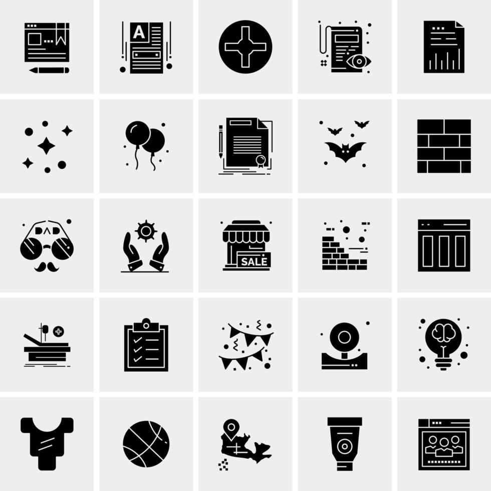 25 Universal Business Icons Vector Creative Icon Illustration to use in web and Mobile Related project