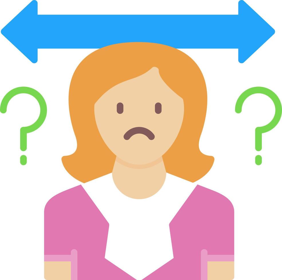 Uncertainty Creative Icon Design vector