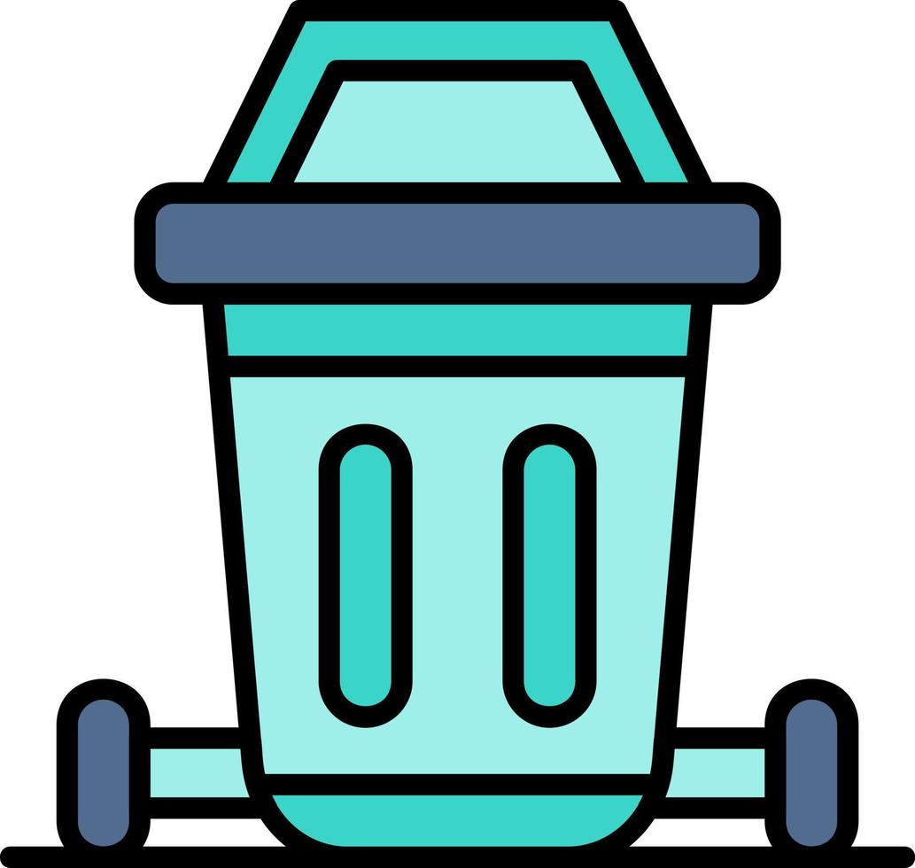 Dustbin Creative Icon Design vector