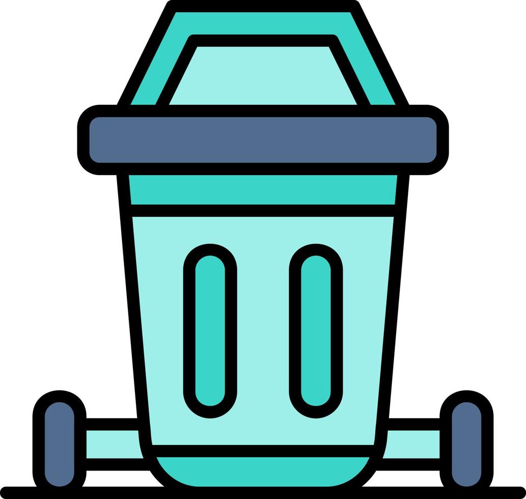 Dustbin Creative Icon Design vector