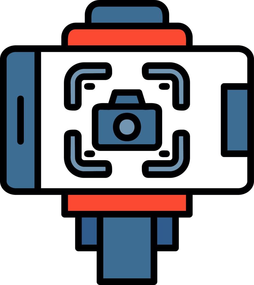 Selfie Stick Creative Icon Design vector