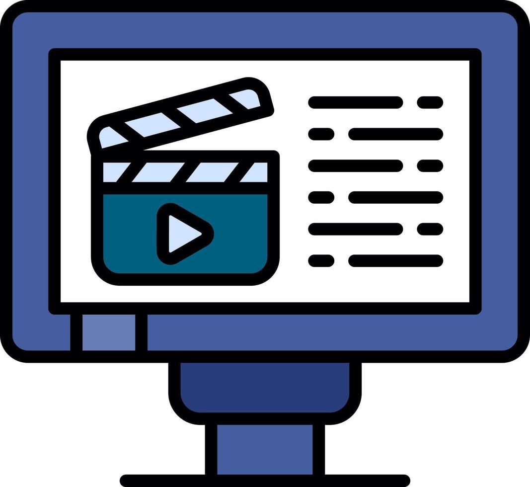 diseño de icono creativo de video vector