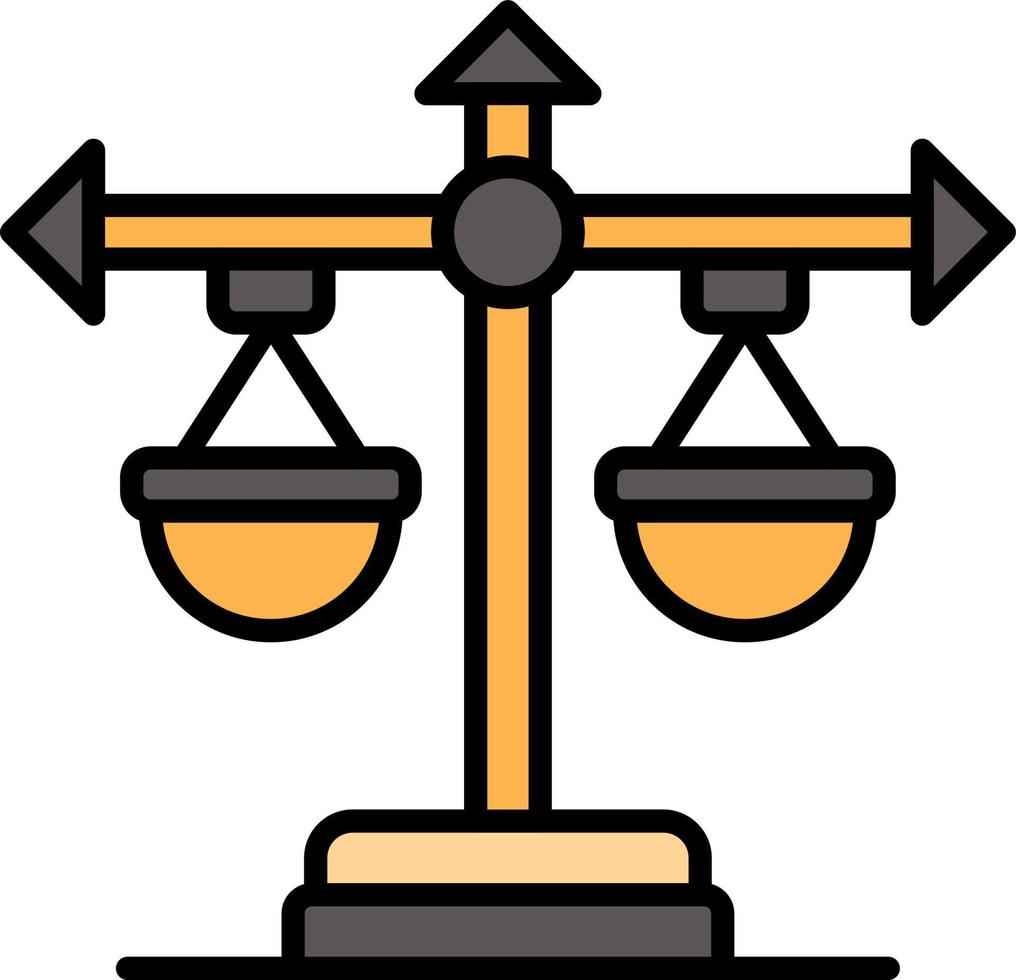 Balance Scale Creative Icon Design vector