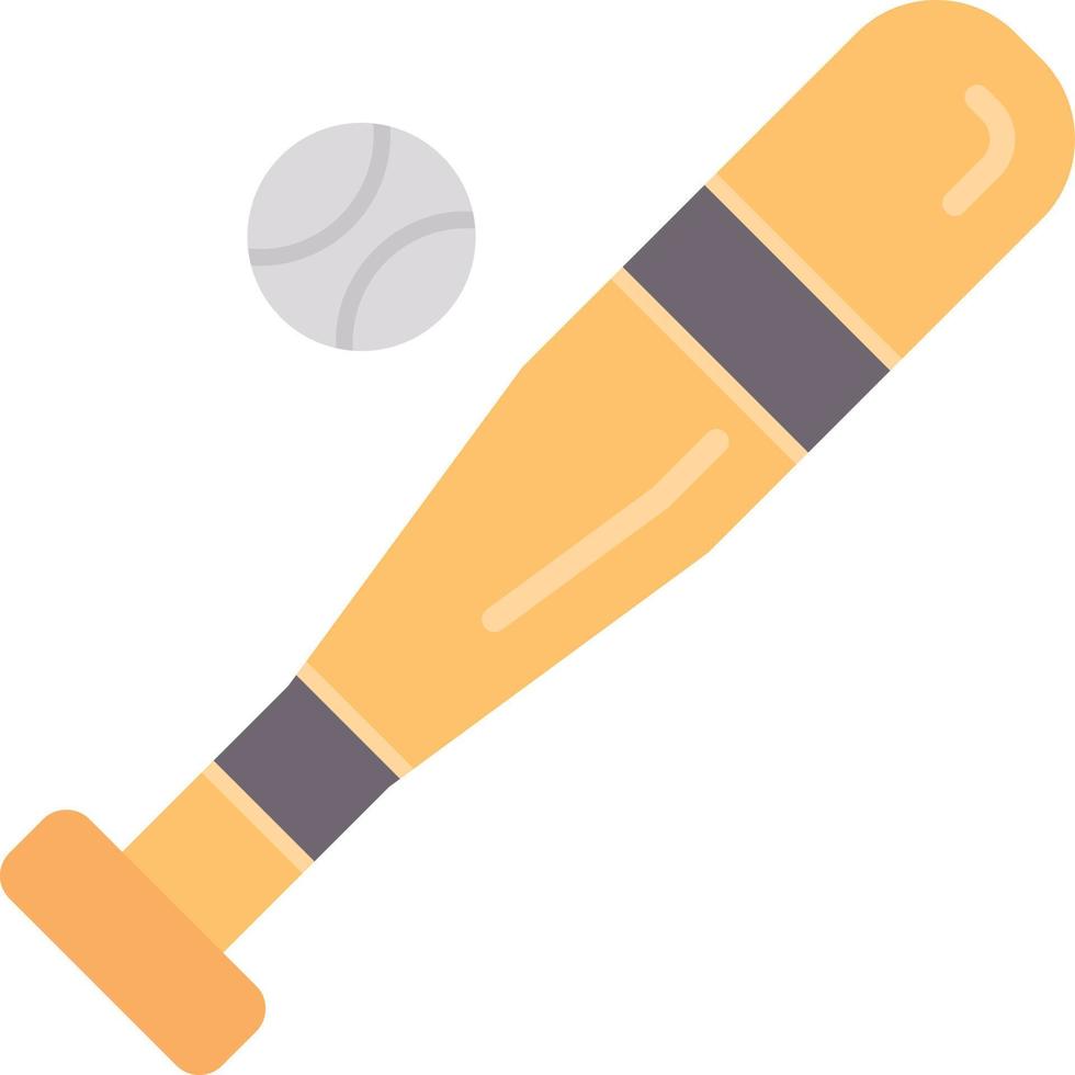 diseño de icono creativo de bate de béisbol vector