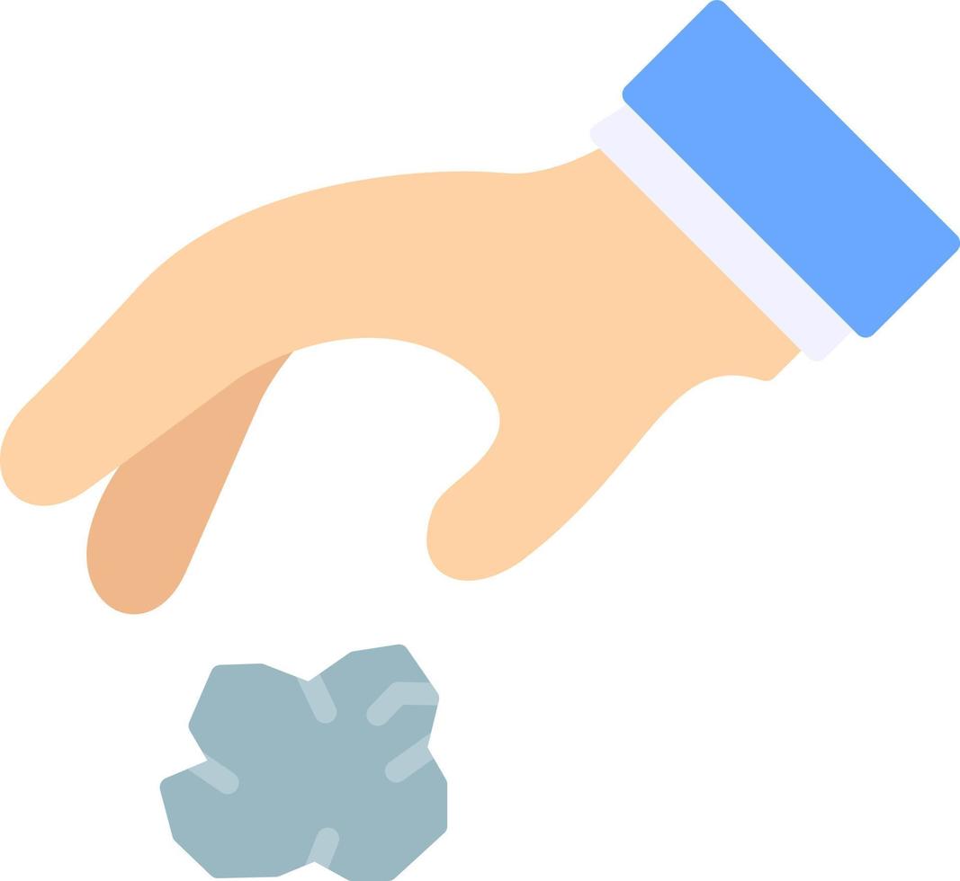 Throwing Trash Creative Icon Design vector