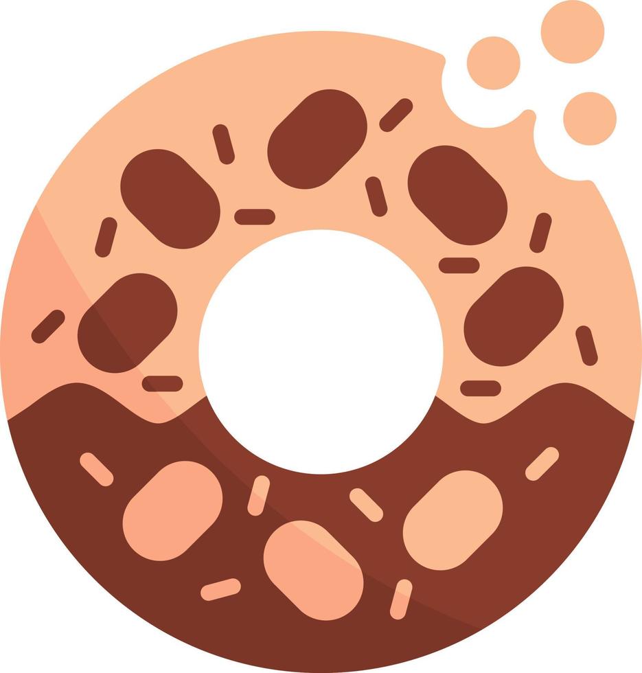diseño de icono creativo de donut vector