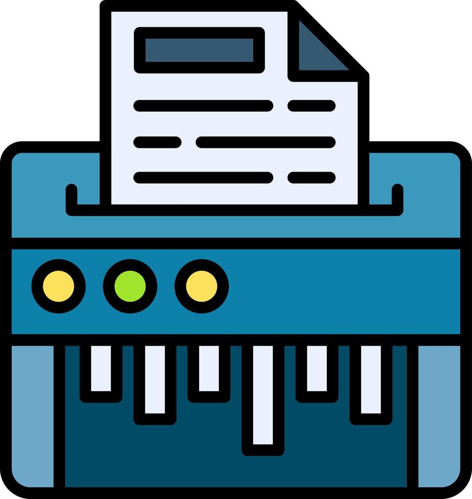 Paper Shredder Creative Icon Design vector