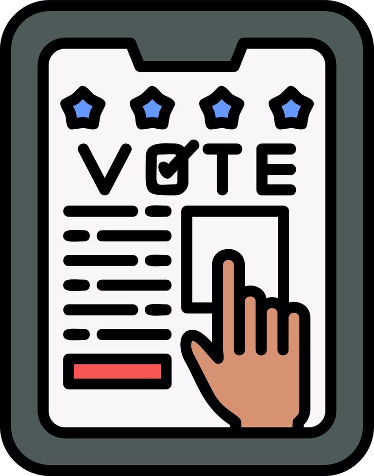 votar diseño de icono creativo vector