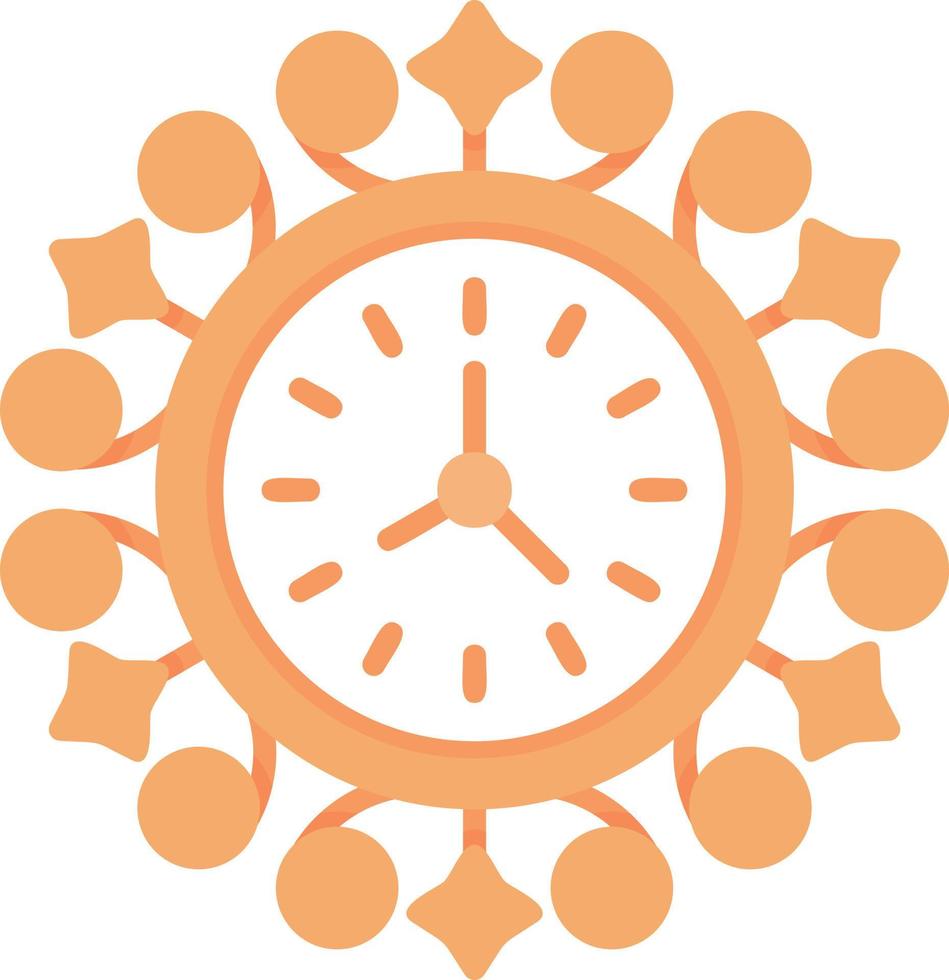 Wall Clock Creative Icon Design vector