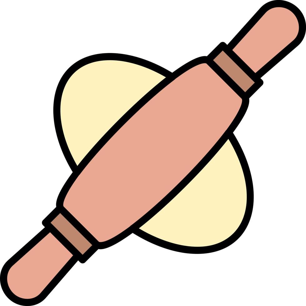 Rolling Pin Creative Icon Design vector