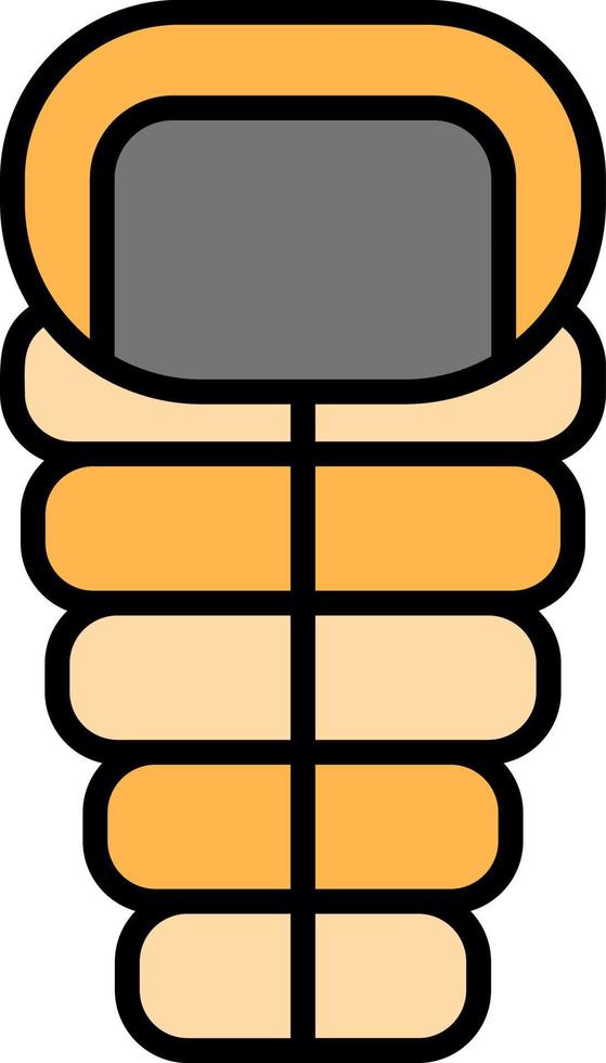 Sleeping Bag Creative Icon Design vector