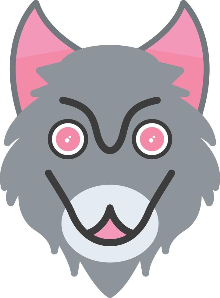 diseño de icono creativo de lobo vector