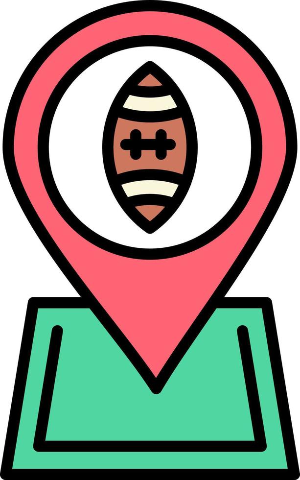 Football Location Creative Icon Design vector