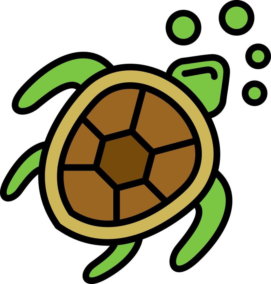 diseño de icono creativo de tortuga vector