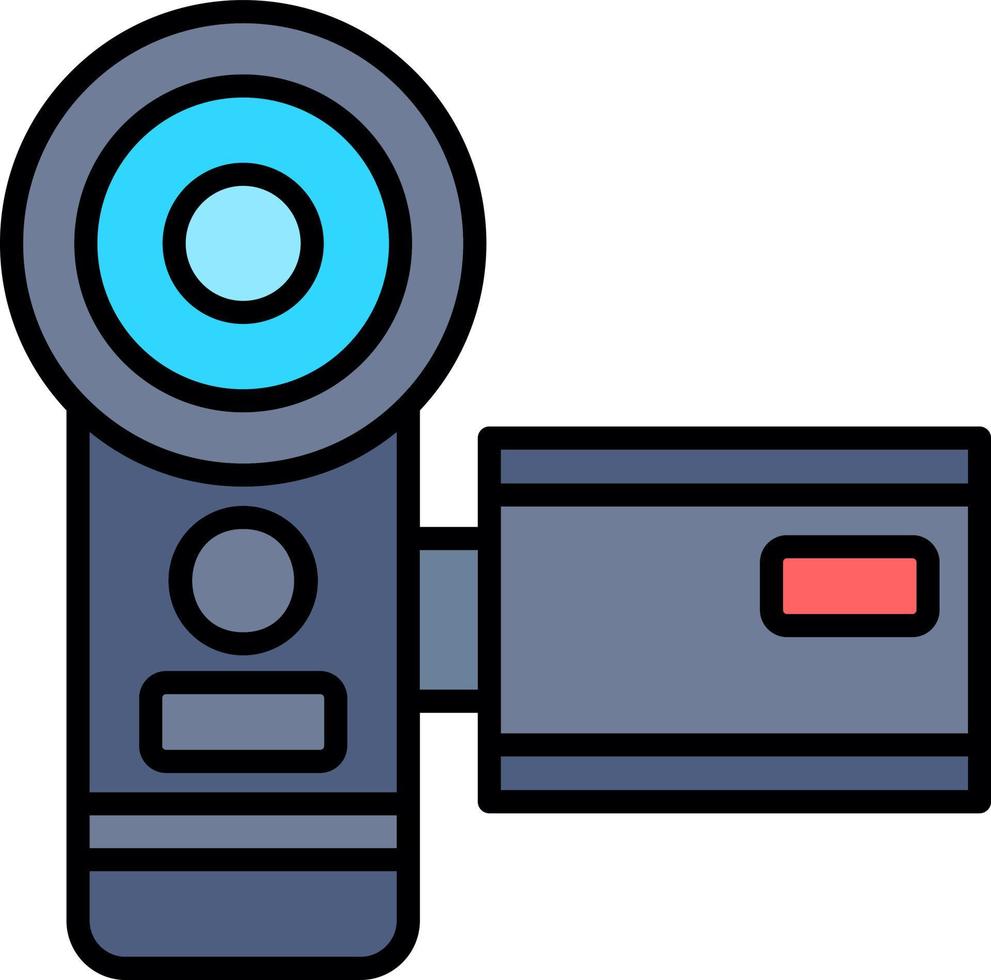 Video Camera Creative Icon Design vector