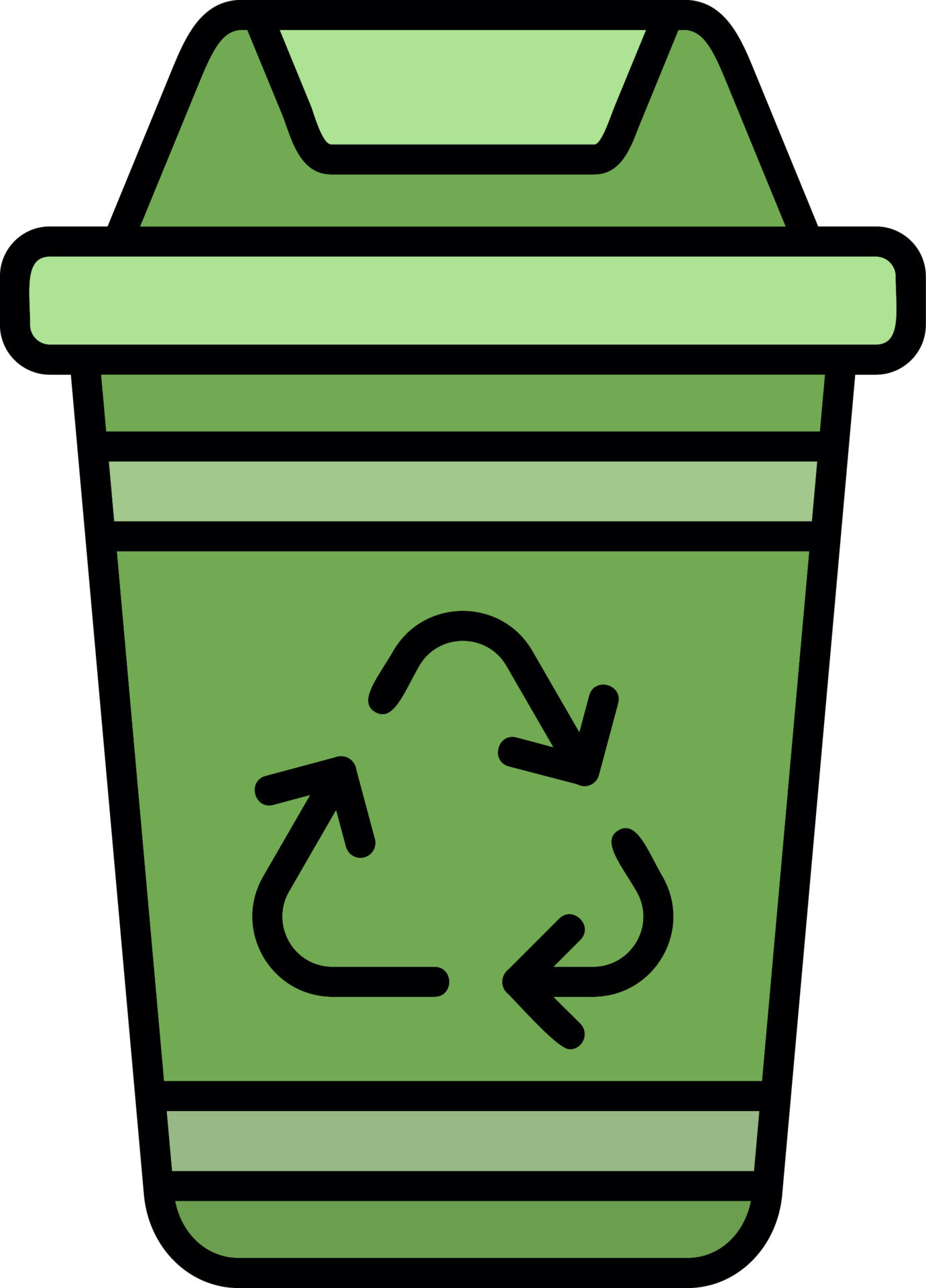Recycling Bin Creative Icon Design 15053486 Vector Art at Vecteezy