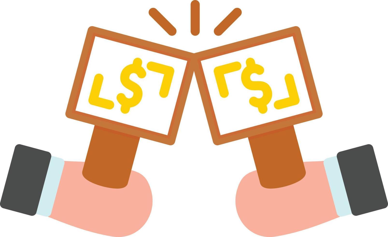 Bidding Creative Icon Design vector