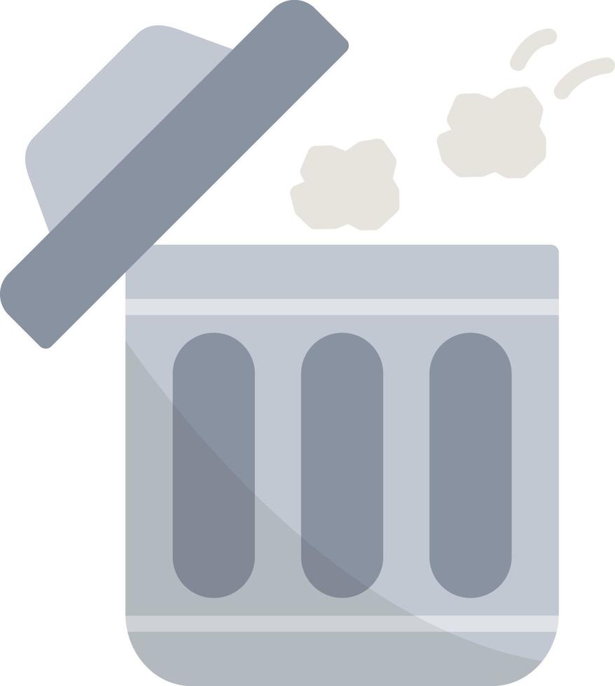 Throwing Trash Creative Icon Design vector