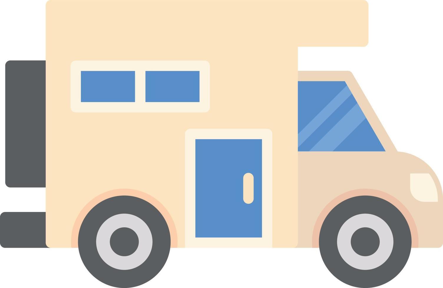 Camper Van Creative Icon Design vector