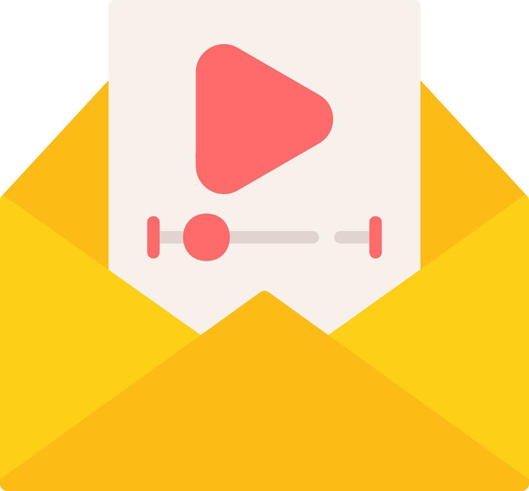 Video Email Creative Icon Design vector