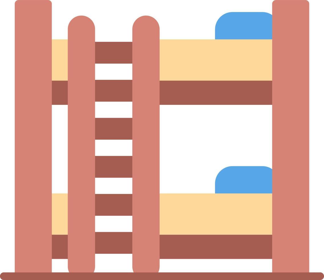 Bunk Bed Creative Icon Design vector