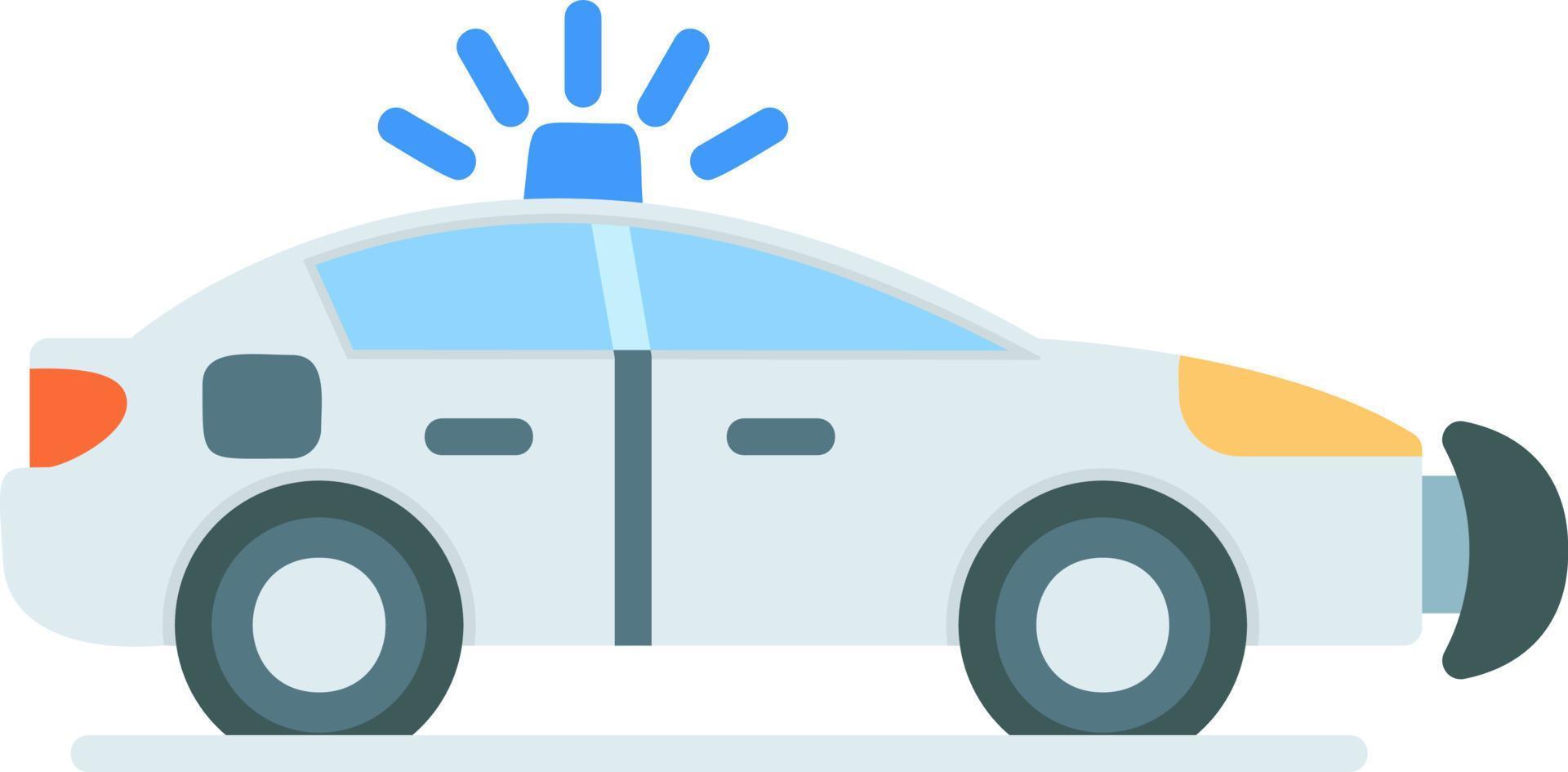 diseño de icono creativo de coche de policía vector