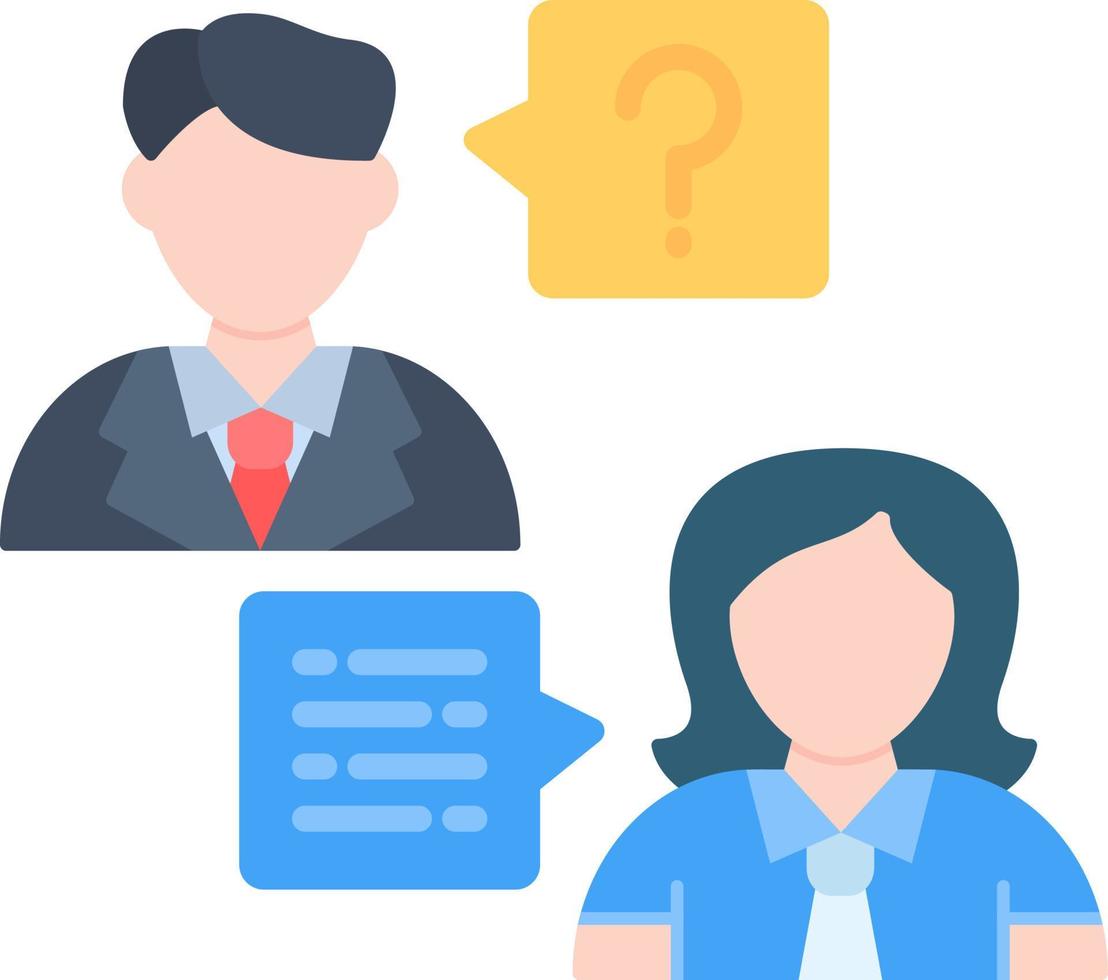 Job Interview Creative Icon Design vector