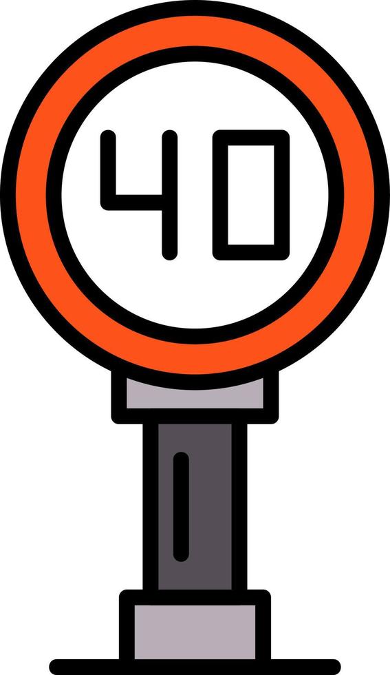 Speed Sign Creative Icon Design vector