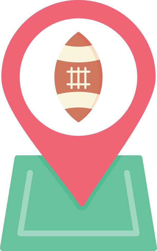 Football Location Creative Icon Design vector