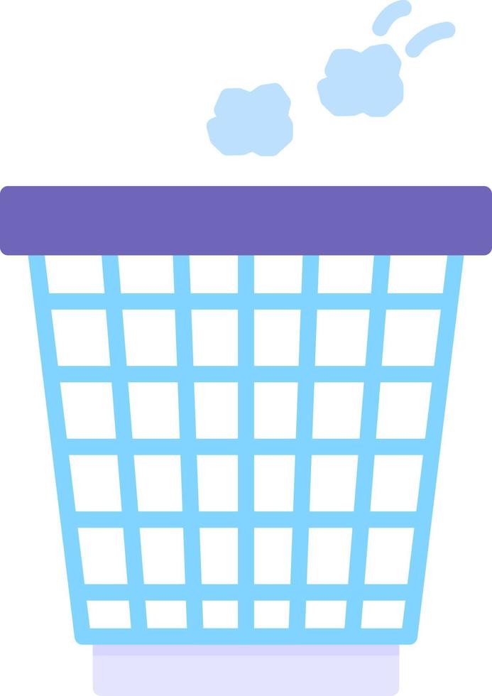 Trash Bin Creative Icon Design vector