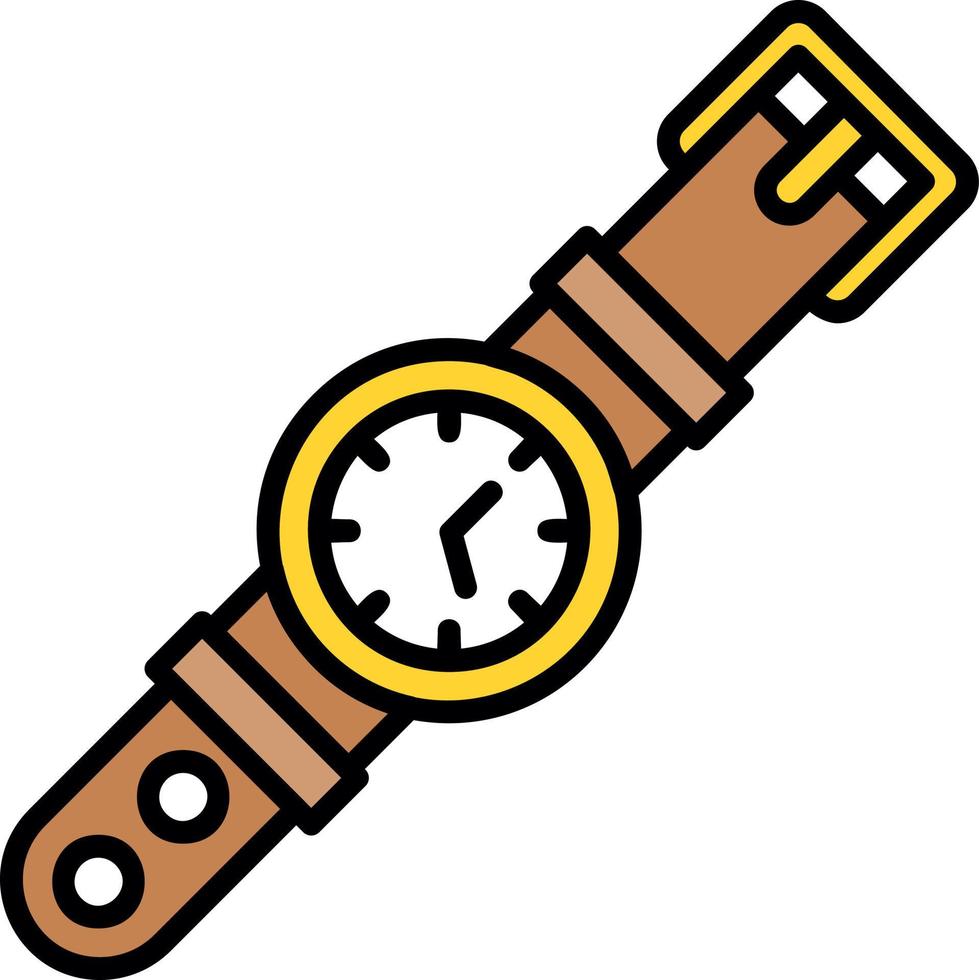 diseño de icono creativo de reloj de pulsera vector