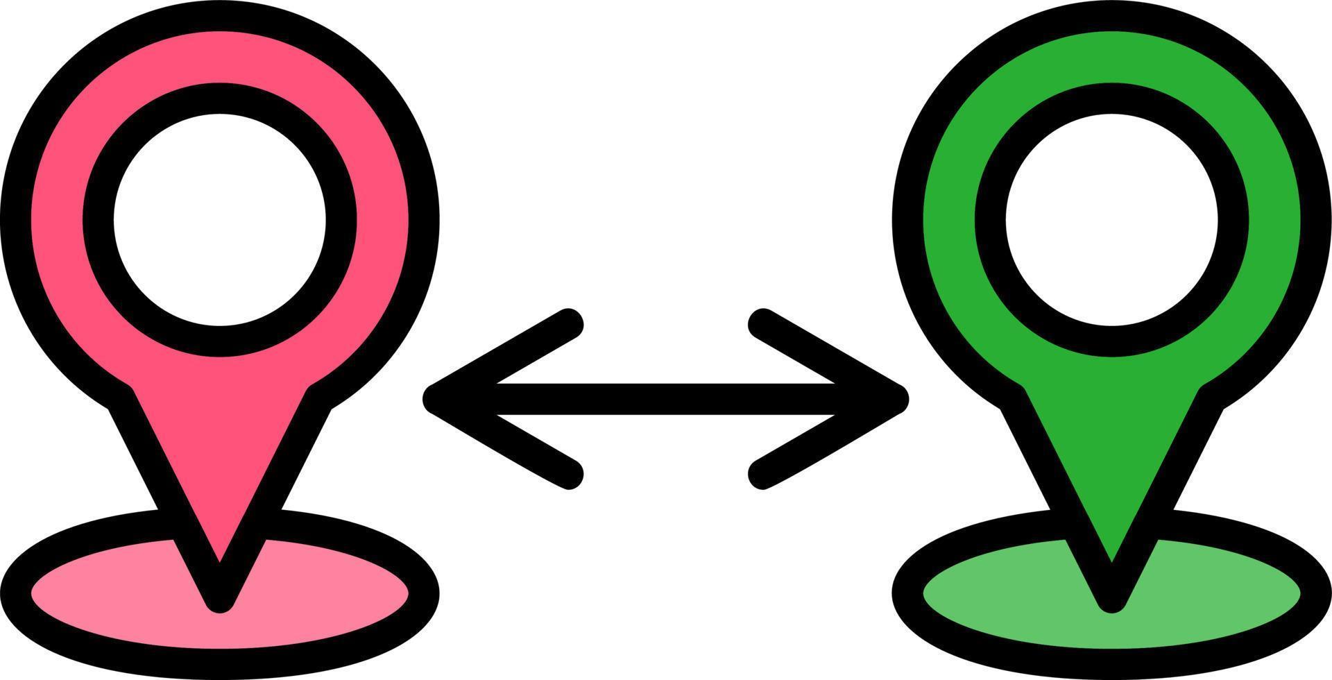 Distance Creative Icon Design vector