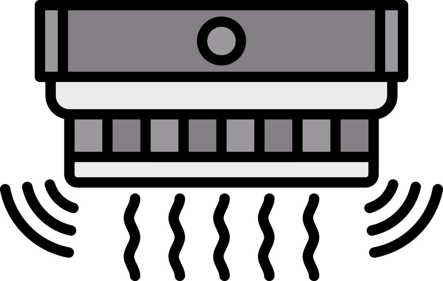 Smoke Detector Creative Icon Design vector