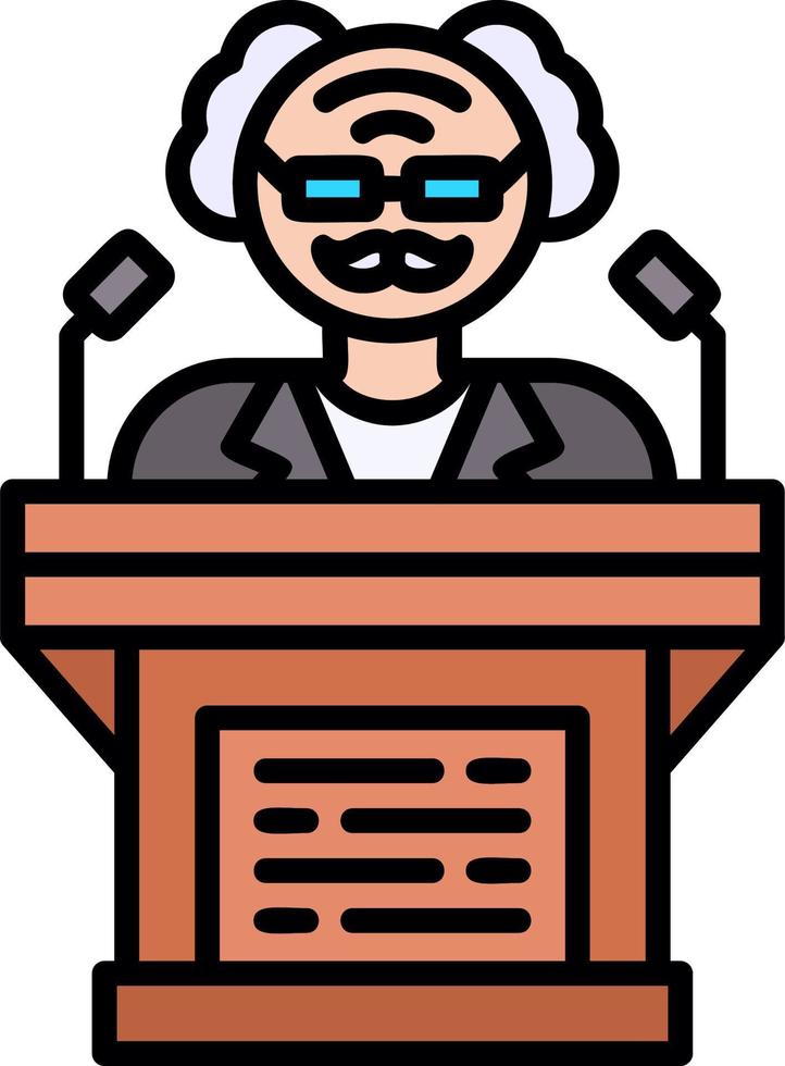 Politician Creative Icon Design vector