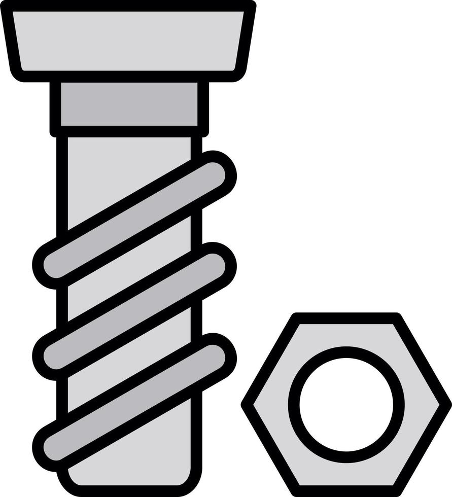 diseño de icono creativo de tornillo vector