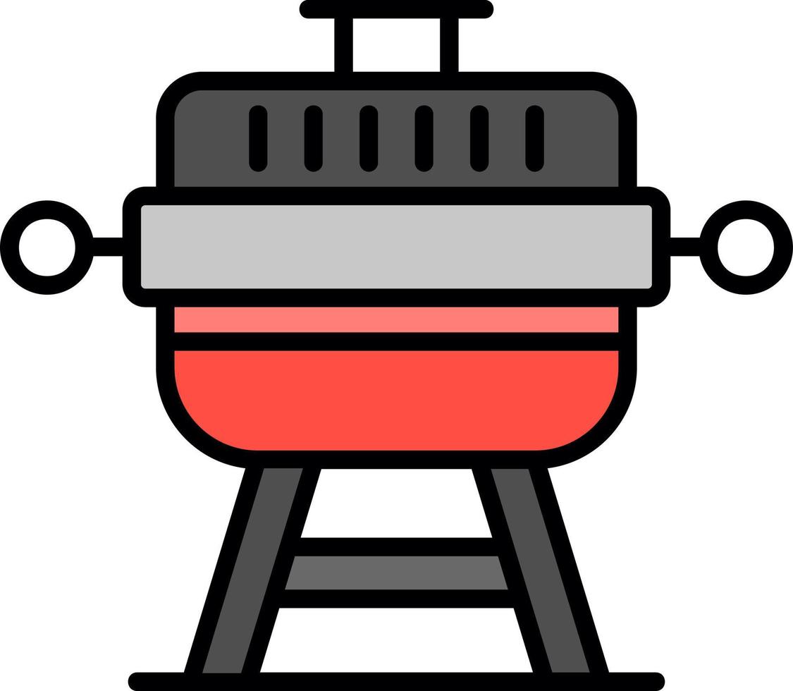 Grill Creative Icon Design vector