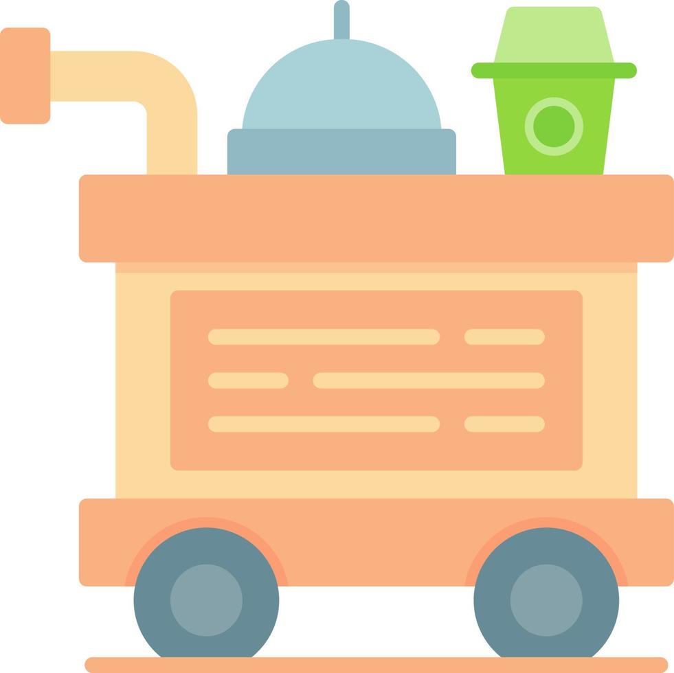 Food Trolley Creative Icon Design vector