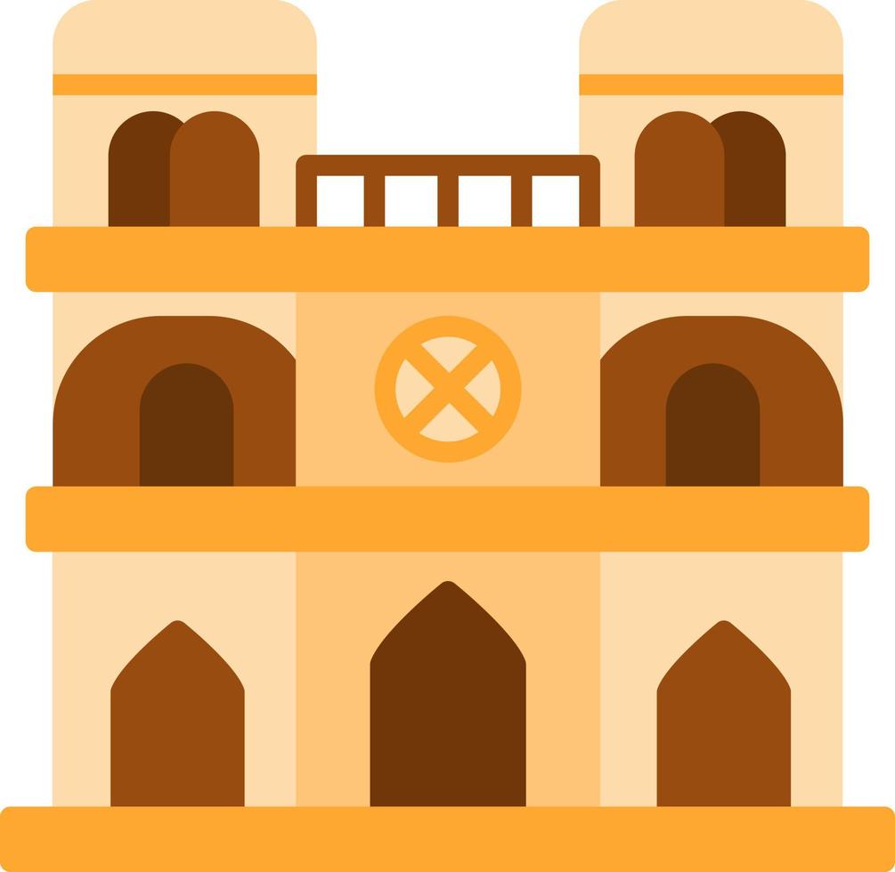 Notre Dame Creative Icon Design vector