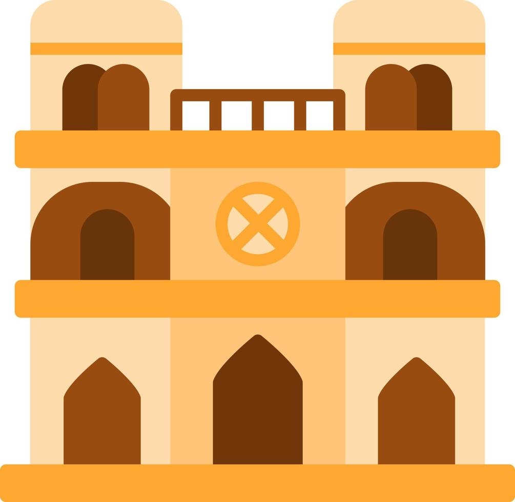 diseño de icono creativo de notre dame vector