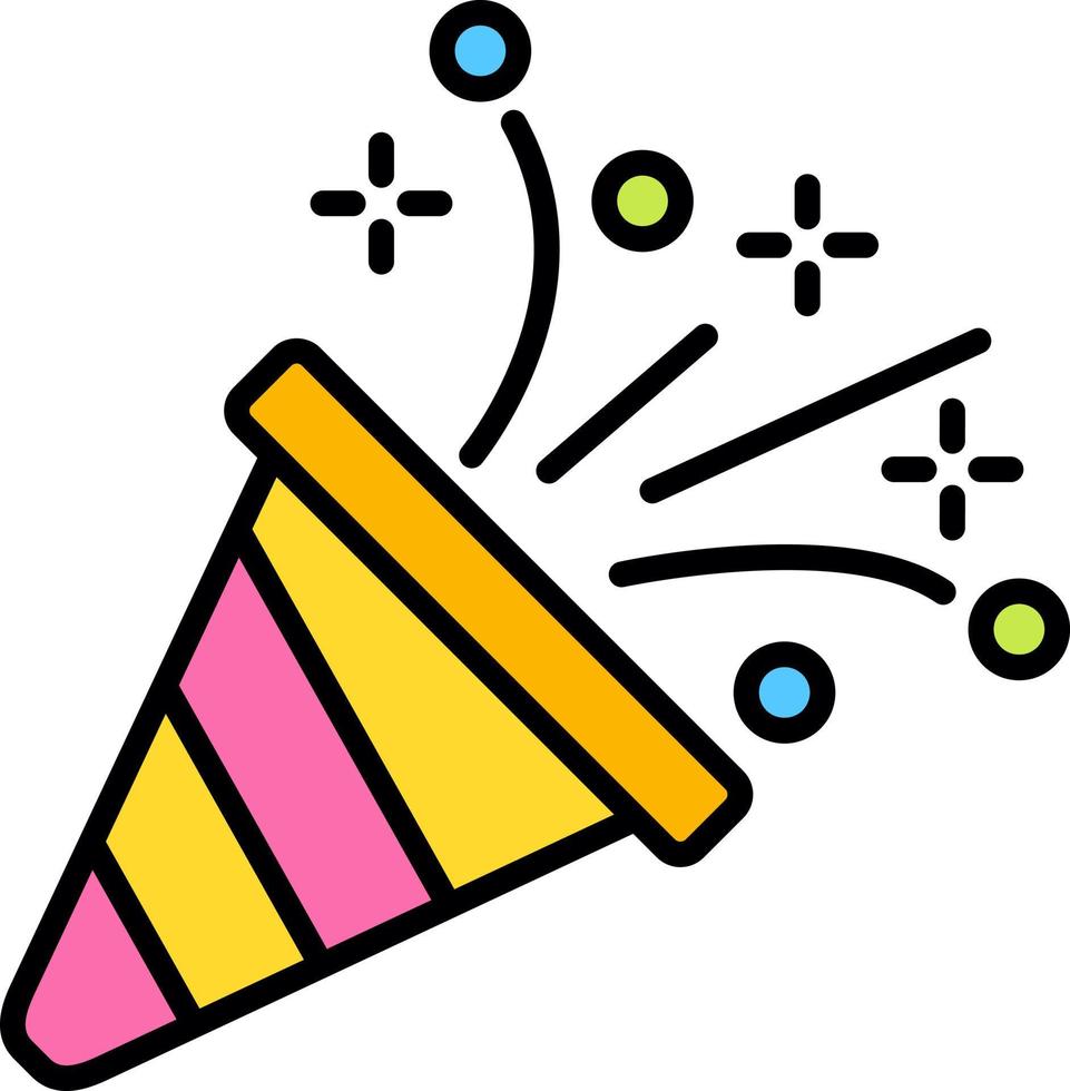 Confetti Creative Icon Design vector