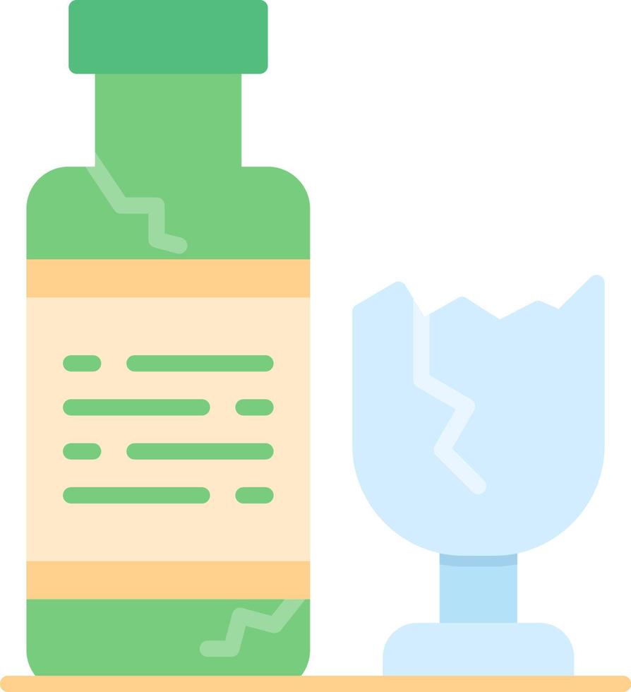 Glass Bottle Creative Icon Design vector