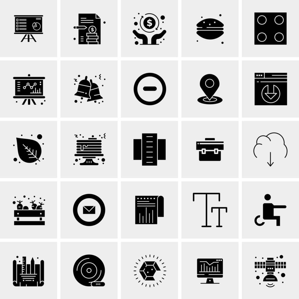 25 Universal Business Icons Vector Creative Icon Illustration to use in web and Mobile Related project