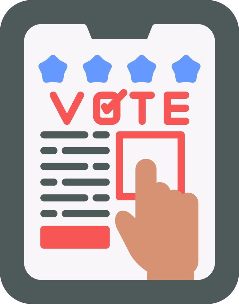 Vote Creative Icon Design vector