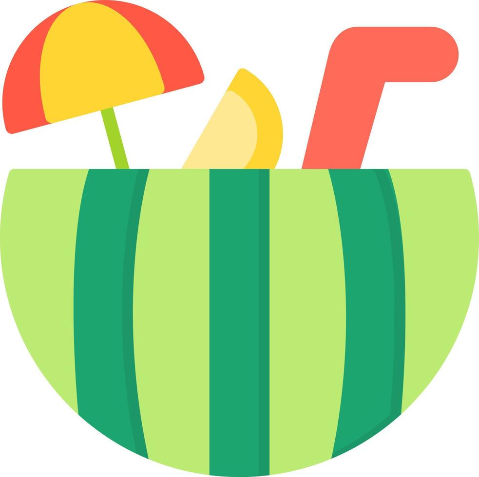 Watermelon Cocktail Creative Icon Design vector