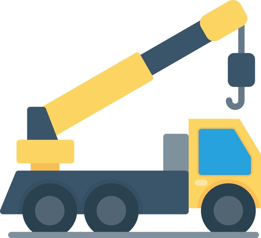 Crane Truck Creative Icon Design vector