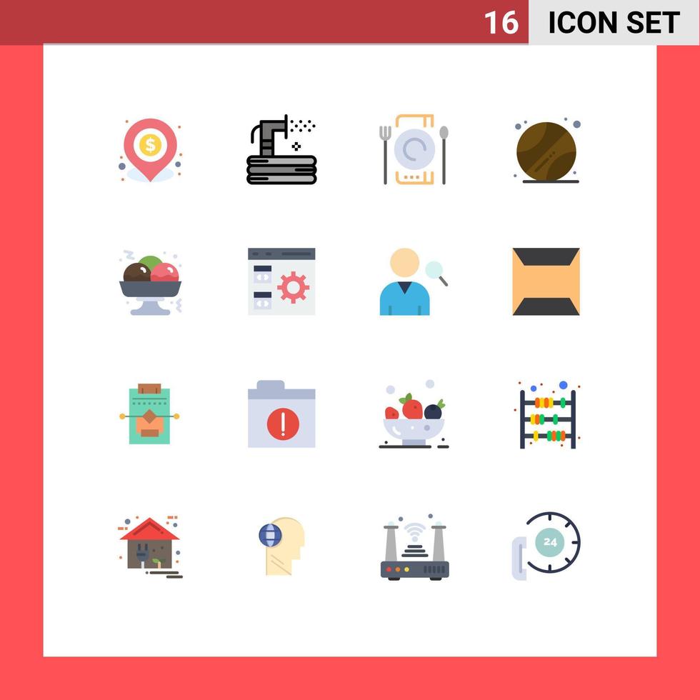 16 Creative Icons Modern Signs and Symbols of takoyaki school summer ball dinner Editable Pack of Creative Vector Design Elements