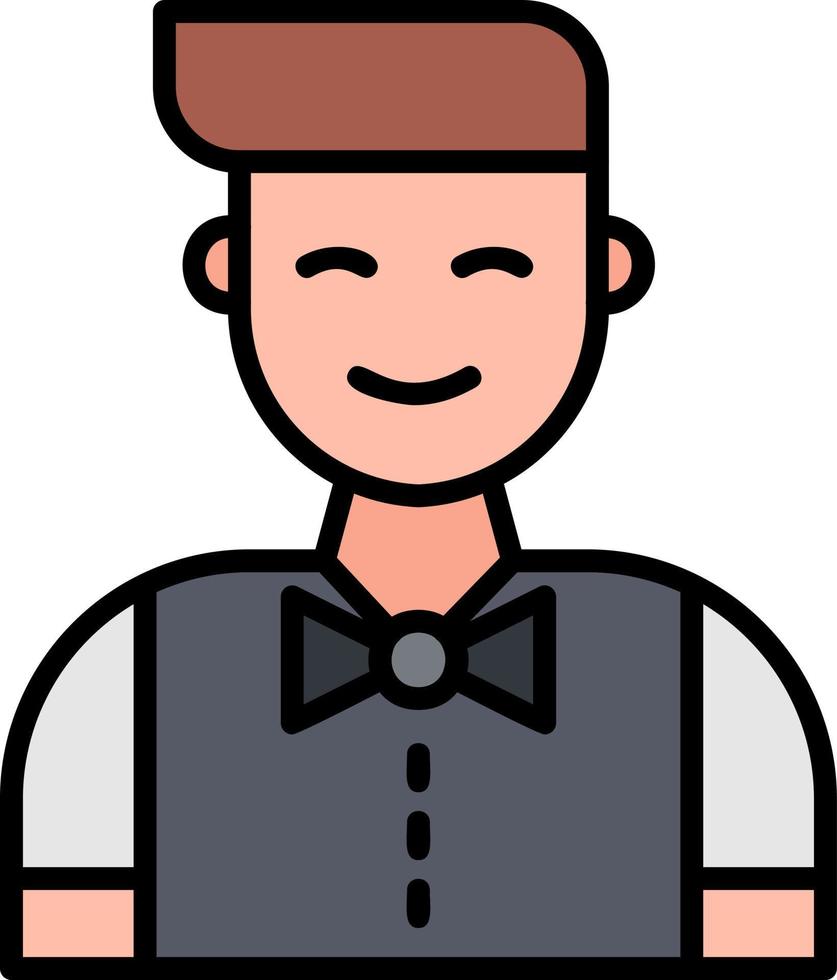 Waiter Creative Icon Design vector