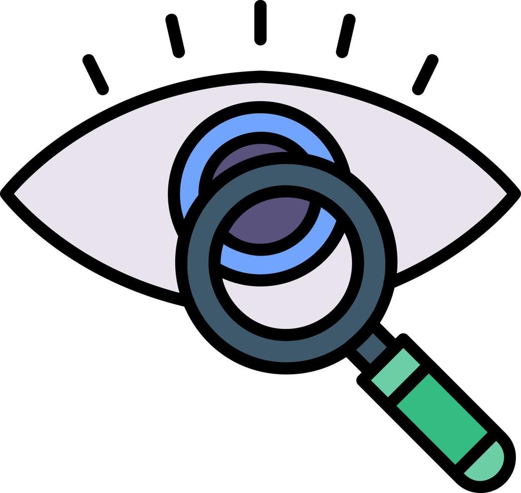 Eye Test Creative Icon Design vector